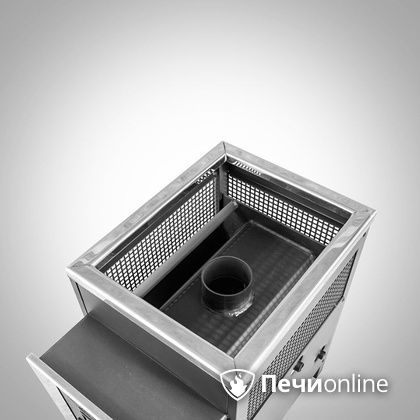 Дровяная банная печь Радуга ПБ-21 (встроенный теплообменник) 6 мм прочистная дверца в Чернушке